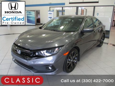 Modern Steel Metallic Honda Civic Sport Sedan.  Click to enlarge.