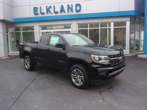 Black Chevrolet Colorado WT Extended Cab 4x4.  Click to enlarge.