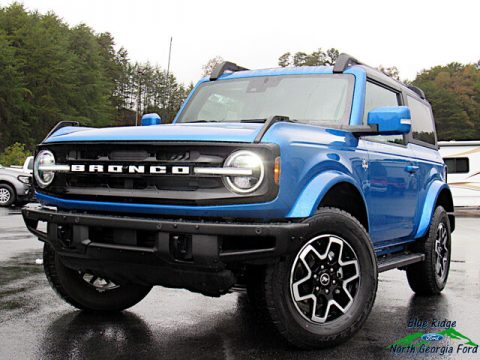 Velocity Blue Ford Bronco Outer Banks 4x4 2-Door.  Click to enlarge.