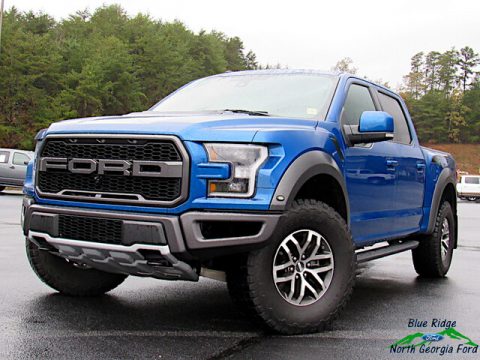 Lightning Blue Ford F150 SVT Raptor SuperCrew 4x4.  Click to enlarge.