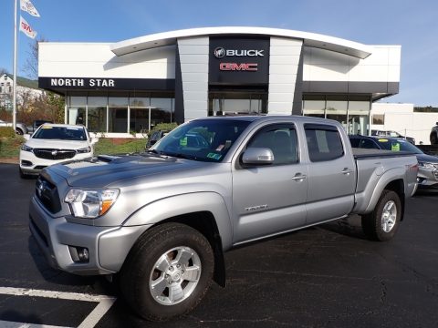 Silver Sky Metallic Toyota Tacoma V6 SR5 Double Cab 4x4.  Click to enlarge.