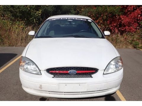 Vibrant White Ford Taurus SES.  Click to enlarge.