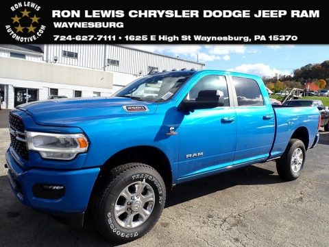 Hydro Blue Pearl Ram 2500 Big Horn Crew Cab 4x4.  Click to enlarge.