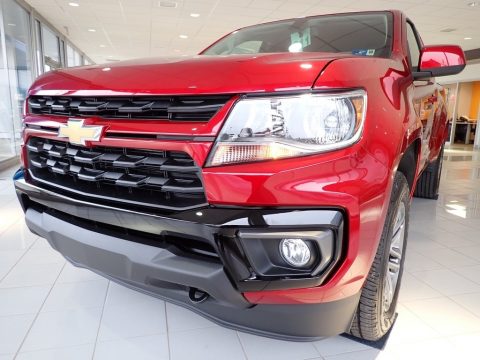 Cherry Red Tintcoat Chevrolet Colorado LT Extended Cab 4x4.  Click to enlarge.