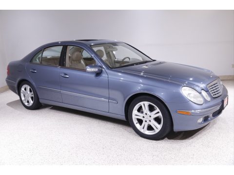 Capri Blue Metallic Mercedes-Benz E 500 Sedan.  Click to enlarge.