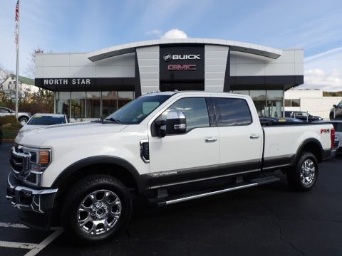 Star White Ford F350 Super Duty Lariat Crew Cab 4x4.  Click to enlarge.