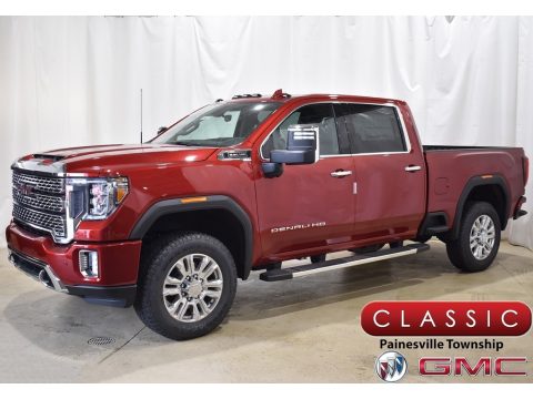 Cayenne Red Tintcoat GMC Sierra 2500HD Denali Crew Cab 4WD.  Click to enlarge.