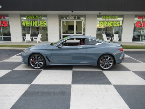 Slate Gray Infiniti Q60 Red Sport 400.  Click to enlarge.