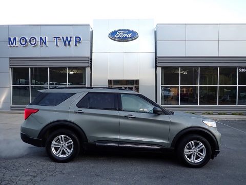 Silver Spruce Metallic Ford Explorer XLT 4WD.  Click to enlarge.