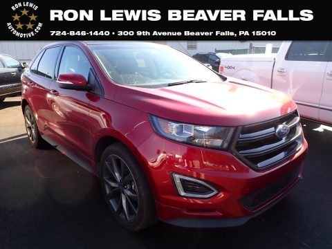 Ruby Red Metallic Ford Edge Sport AWD.  Click to enlarge.