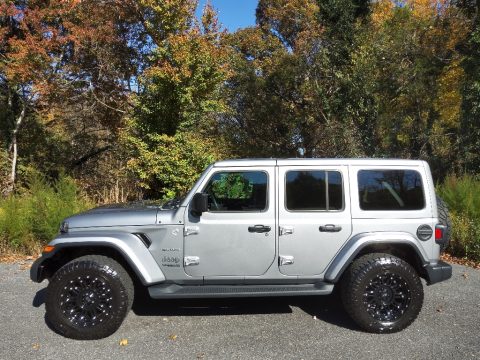 Billet Silver Metallic Jeep Wrangler Unlimited Sahara 4x4.  Click to enlarge.