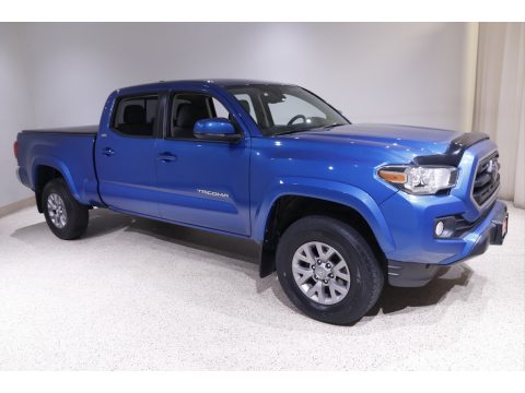 Blazing Blue Pearl Toyota Tacoma SR5 Double Cab 4x4.  Click to enlarge.