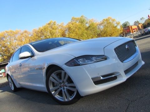 Polaris White Jaguar XJ L 3.0 AWD.  Click to enlarge.