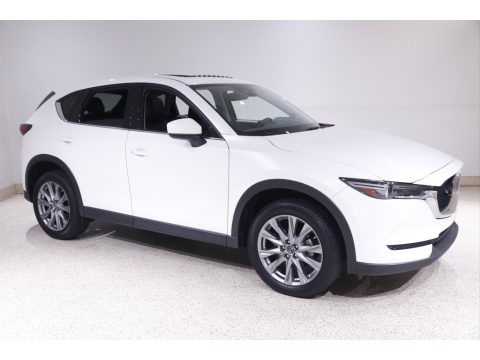 Snowflake White Pearl Mica Mazda CX-5 Grand Touring AWD.  Click to enlarge.