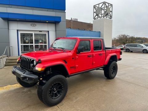 Firecracker Red Jeep Gladiator Willys 4x4.  Click to enlarge.