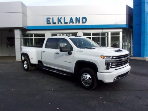Summit White Chevrolet Silverado 3500HD High Country Crew Cab 4x4.  Click to enlarge.