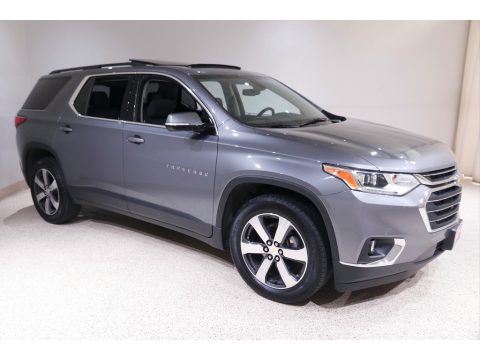 Satin Steel Metallic Chevrolet Traverse LT AWD.  Click to enlarge.