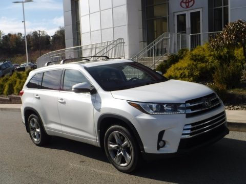 Blizzard White Pearl Toyota Highlander Limited AWD.  Click to enlarge.