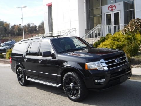 Tuxedo Black Metallic Ford Expedition EL XLT 4x4.  Click to enlarge.