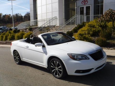 Bright White Chrysler 200 S Convertible.  Click to enlarge.