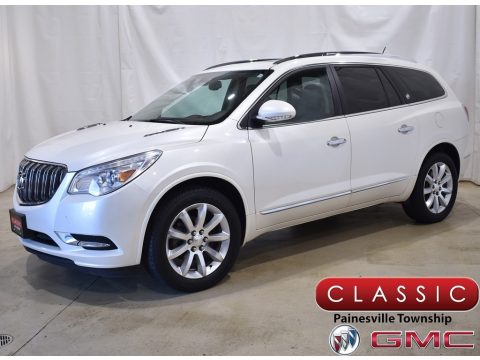 White Diamond Tricoat Buick Enclave Premium AWD.  Click to enlarge.