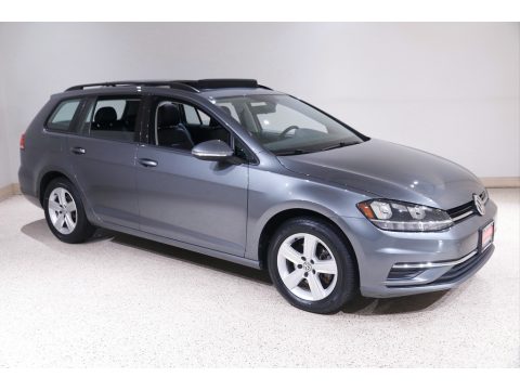 Platinum Gray Metallic Volkswagen Golf SportWagen SE.  Click to enlarge.