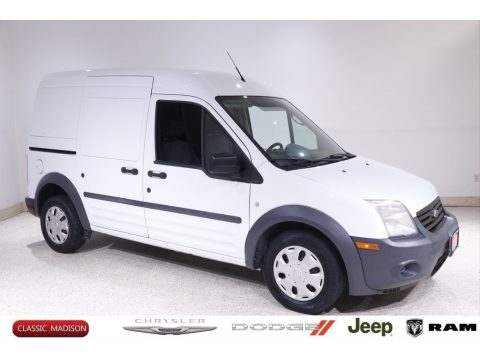 Frozen White Ford Transit Connect XL Van.  Click to enlarge.