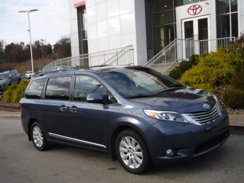 Shoreline Blue Pearl Toyota Sienna Limited AWD.  Click to enlarge.