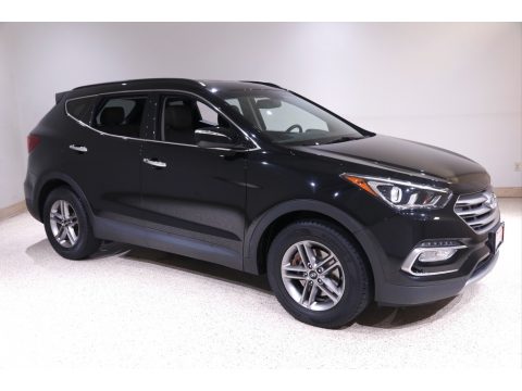Black Hyundai Santa Fe Sport .  Click to enlarge.