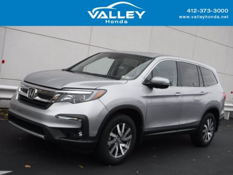 Lunar Silver Metallic Honda Pilot EX-L AWD.  Click to enlarge.