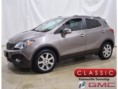 Cocoa Silver Metallic Buick Encore Leather.  Click to enlarge.