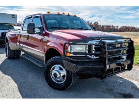 Toreador Red Metallic Ford F350 Super Duty Lariat Crew Cab 4x4 Dually.  Click to enlarge.