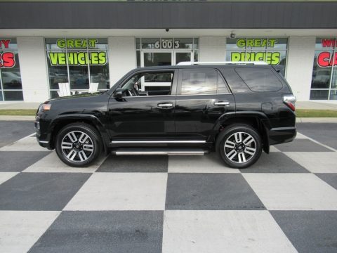 Midnight Black metallic Toyota 4Runner Limited 4x4.  Click to enlarge.