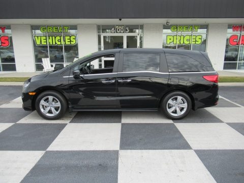 Crystal Black Pearl Honda Odyssey EX-L.  Click to enlarge.