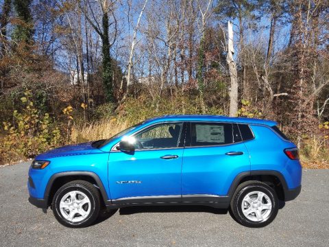 Laser Blue Pearl Jeep Compass Sport 4x4.  Click to enlarge.