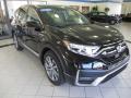 Front 3/4 View of 2021 Honda CR-V Touring AWD Hybrid #3