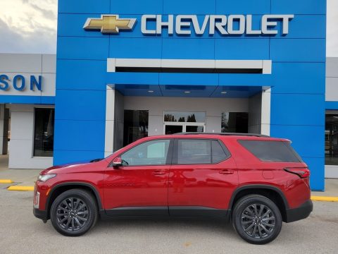 Cherry Red Tintcoat Chevrolet Traverse RS.  Click to enlarge.