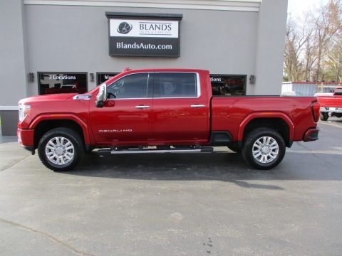 Cayenne Red Tintcoat GMC Sierra 2500HD Denali Crew Cab 4WD.  Click to enlarge.