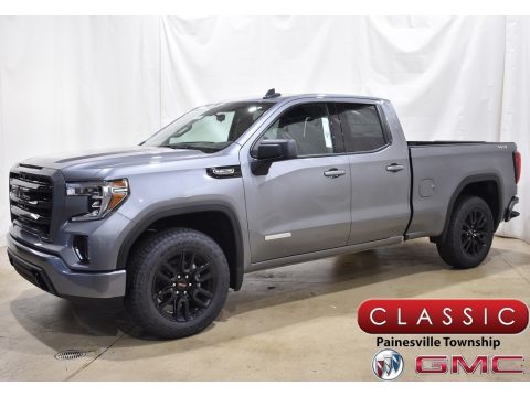 Satin Steel Metallic GMC Sierra 1500 Limited Elevation Double Cab 4WD.  Click to enlarge.