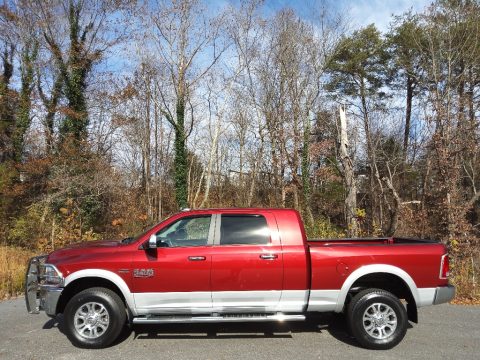 Deep Cherry Red Crystal Pearl Ram 2500 Laramie Limited Mega Cab 4x4.  Click to enlarge.