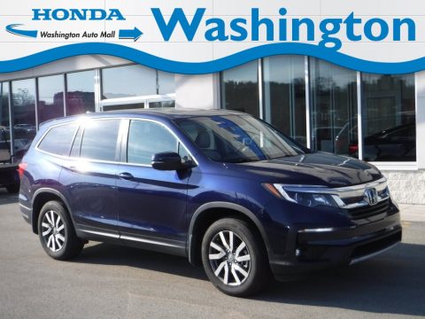 Obsidian Blue Pearl Honda Pilot EX-L AWD.  Click to enlarge.
