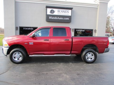 Inferno Red Crystal Pearl Dodge Ram 2500 ST Crew Cab 4x4.  Click to enlarge.