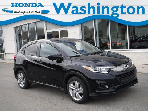 Crystal Black Pearl Honda HR-V EX AWD.  Click to enlarge.