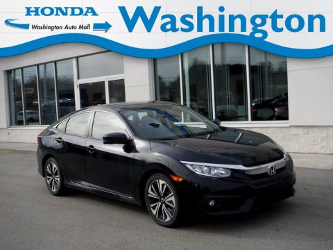 Crystal Black Pearl Honda Civic EX-T Sedan.  Click to enlarge.