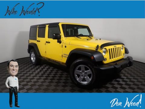 Baja Yellow Jeep Wrangler Unlimited Sport 4x4.  Click to enlarge.