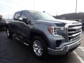 Front 3/4 View of 2021 GMC Sierra 1500 SLE Crew Cab 4WD #4