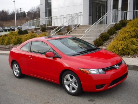 Rallye Red Honda Civic EX Coupe.  Click to enlarge.