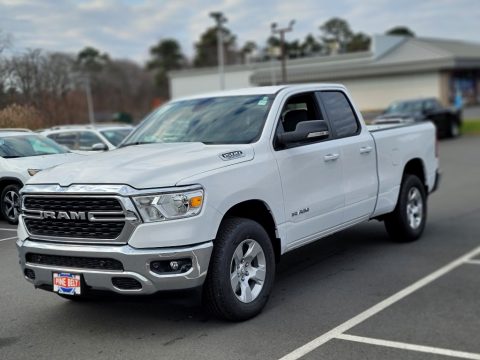 Bright White Ram 1500 Big Horn Quad Cab 4x4.  Click to enlarge.