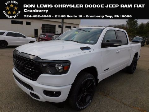 Bright White Ram 1500 Big Horn Night Edition Crew Cab 4x4.  Click to enlarge.