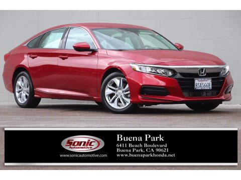 Radiant Red Metallic Honda Accord LX Sedan.  Click to enlarge.